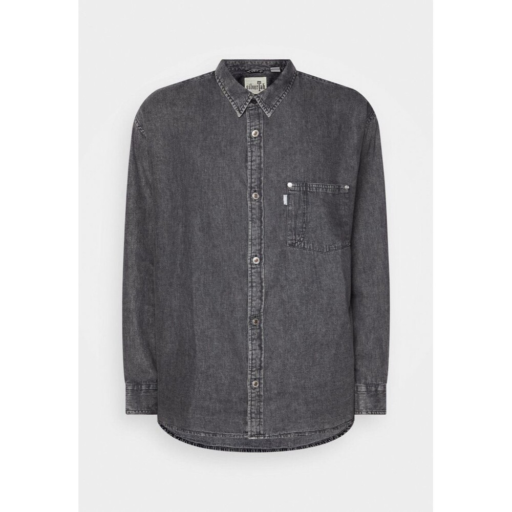 Levi’s SilverTab Oversized Denim Utility Shirt Black Wash Gray 90s Y2K NWT XL